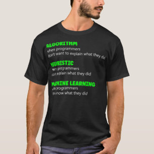 Programmierer Funny Algorithm Heuristic Machine Le T-Shirt