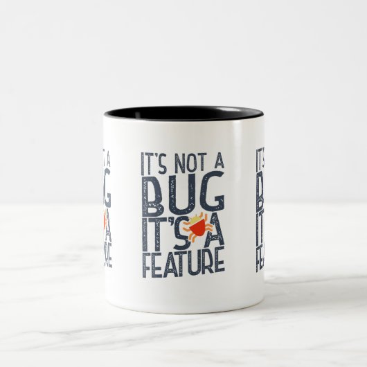 Programmierer-Funy - es ist kein Fehler, es ist ei Zweifarbige Tasse (Mittel)