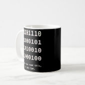 Programmierer für Binärkode-Nerd und Entwicklung Kaffeetasse (Vorderseite Links)
