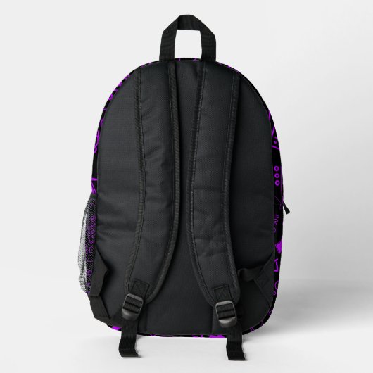 Programmierer für Computertechnik lila Bedruckter Rucksack (Rückseite)