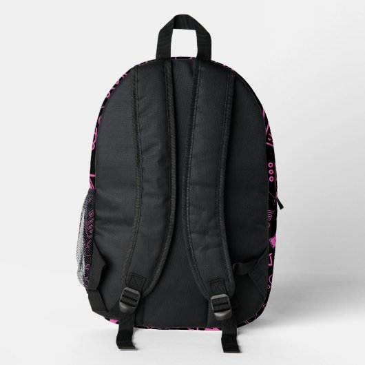Programmierer für Computertechnik, rosa Bedruckter Rucksack (Rückseite)