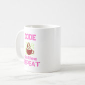 Programmierer für Computertechnik, rosa Kaffeetasse (Vorderseite Links)