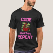 Programmierer für Computertechnik, rosa T-Shirt (Vorderseite)