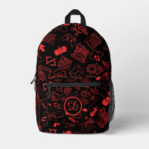 Programmierer für Computertechnik, rot Bedruckter Rucksack