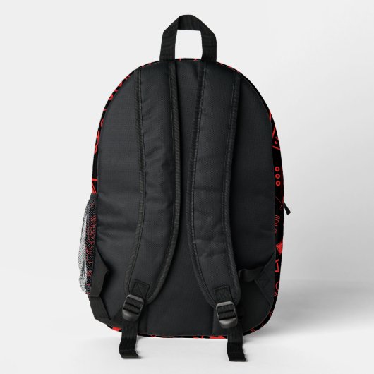 Programmierer für Computertechnik, rot Bedruckter Rucksack (Rückseite)