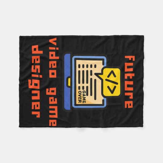 Programmierer für das zukünftige Videospiel-Design Fleecedecke (Vorderseite (Horizontal))