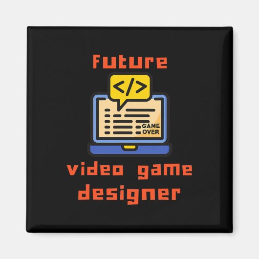 Programmierer für das zukünftige Videospiel-Design Magnet (Vorne)