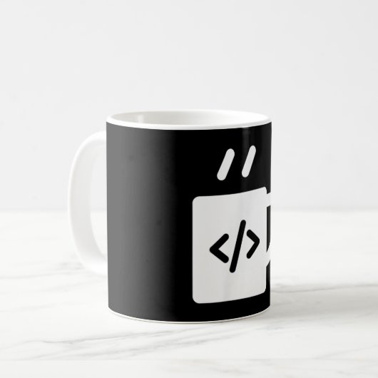 Programmierer für JavaScript-Code-Kaffee Kaffeetasse (Vorderseite Links)