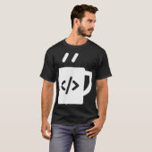 Programmierer für JavaScript-Code-Kaffee T-Shirt (Vorne ganz)