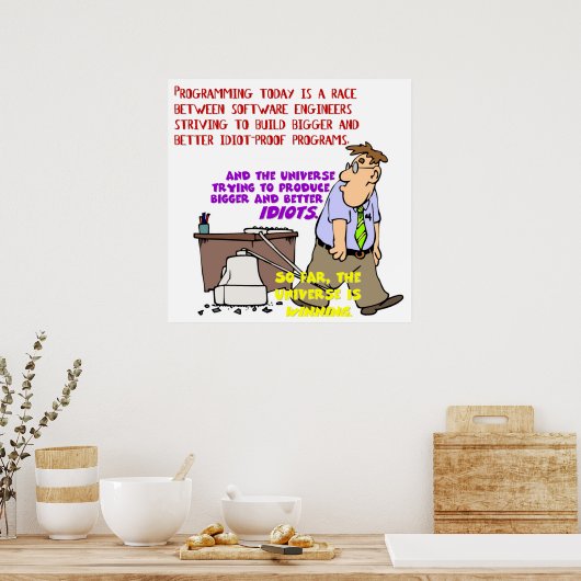 Programmierer gegen Universum (1) Poster (Küche)