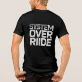 Programmierer Hacker Design Tri-Blend Shirt (Rückseite)