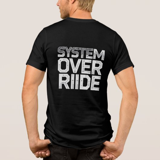 Programmierer Hacker Design Tri-Blend Shirt (Rückseite)