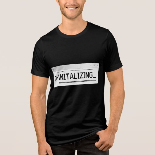 Programmierer Hacker Design Tri-Blend Shirt (Vorderseite)