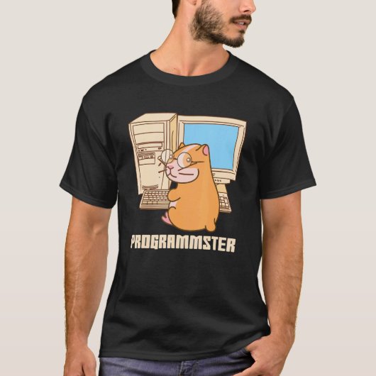Programmierer-Hamster-Programmierer-Entwickler T-Shirt (Vorderseite)