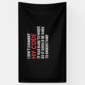 Programmierer Ich kommentiere meinen Code nicht Banner (Vertikal)