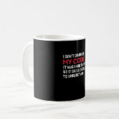 Programmierer Ich kommentiere meinen Code nicht Kaffeetasse (Vorderseite Links)