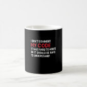 Programmierer Ich kommentiere meinen Code nicht Kaffeetasse (Mittel)
