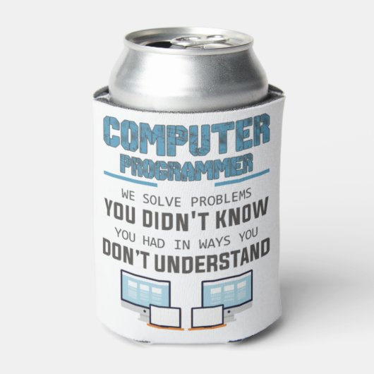 Programmierer-Informatiker Geschenk-IXe3i Dosenkühler (Kanne Vorderseite)