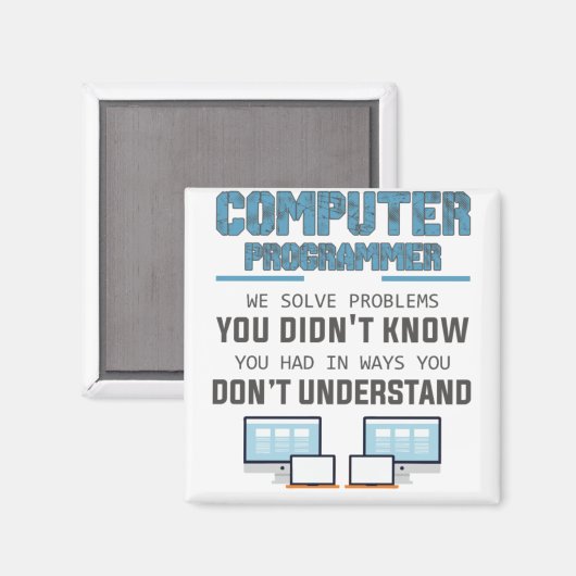 Programmierer-Informatiker Geschenk-IXe3i Magnet (Vorderseite/Rückseite)