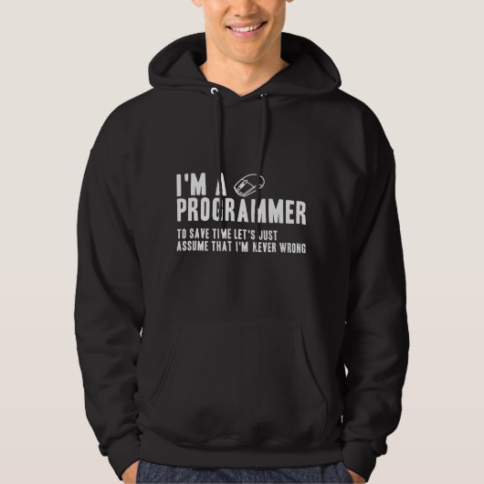 Programmierer ist immer richtig Software-Ingenieur Hoodie (Vorderseite)