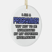 Programmierer Joke ... Überlegene Intelligenz Keramikornament (Rechts)