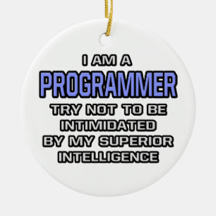 Programmierer Joke ... Überlegene Intelligenz Keramikornament