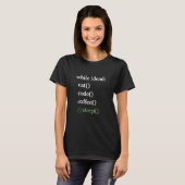 Programmierer-Kaffee für Computerprogrammierer 4 T-Shirt (Vorne ganz)