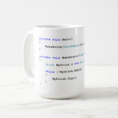 Programmierer-Kaffee-Tasse C scharfe Kaffeetasse (Vorderseite Links)