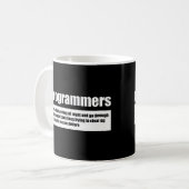 Programmierer Kaffeetasse (Vorderseite Links)