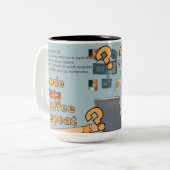 Programmierer Katzen Humor Code, Katzen, Kaffee – Zweifarbige Tasse (Vorderseite Links)