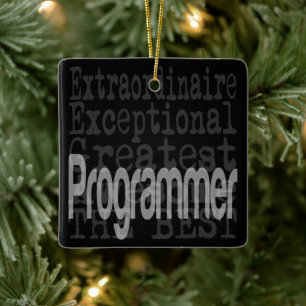 Programmierer Keramikornament