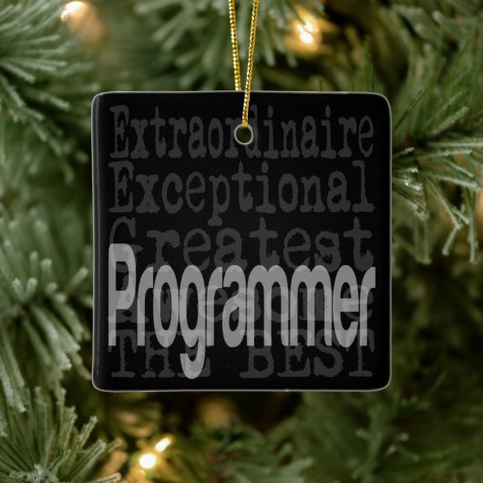Programmierer Keramikornament (Baum)