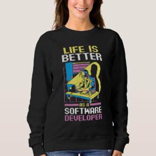 Programmierer kodiert als Softwareentwickler Sweatshirt