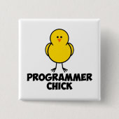 Programmierer-Küken Button (Vorderseite)