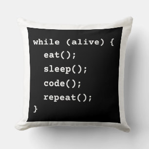 Programmierer-Lebenszyklus-Schleife (While-Schleif Kissen