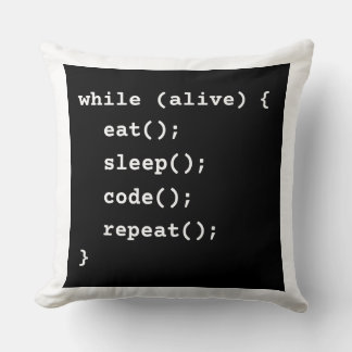 Programmierer-Lebenszyklus-Schleife (While-Schleif Kissen