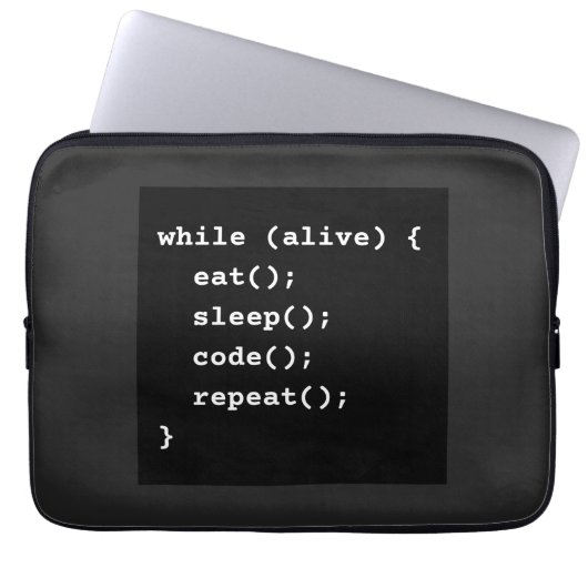 Programmierer-Lebenszyklus-Schleife (While-Schleif Laptopschutzhülle (Vorderseite)