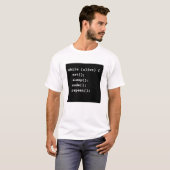 Programmierer-Lebenszyklus-Schleife (While-Schleif T-Shirt (Vorne ganz)