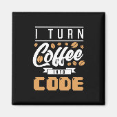 Programmierer machen Kaffee in Code Magnet (Vorne)
