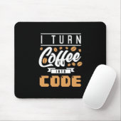 Programmierer machen Kaffee in Code Mousepad (Mit Mouse)