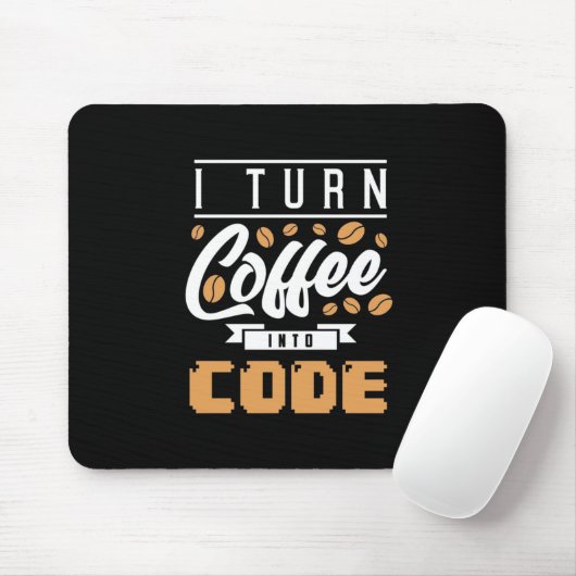 Programmierer machen Kaffee in Code Mousepad (Mit Mouse)