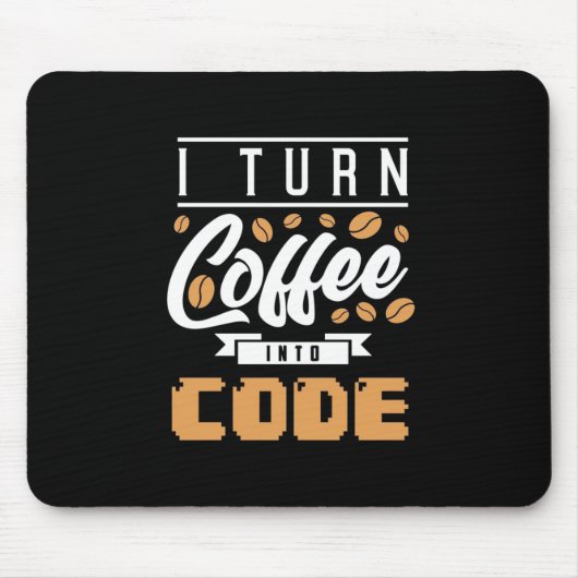 Programmierer machen Kaffee in Code Mousepad (Vorne)