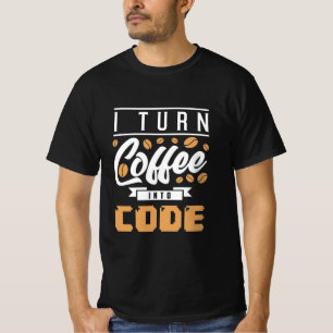 Programmierer machen Kaffee in Code T-Shirt