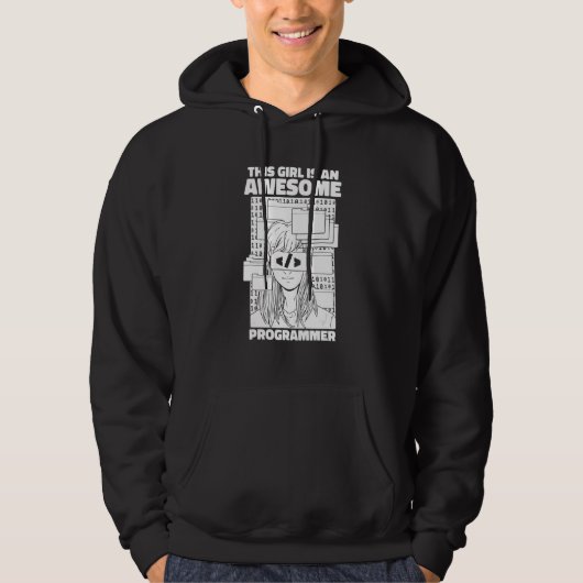 Programmierer Mädchen Codierung Software-Ingenieur Hoodie (Vorderseite)