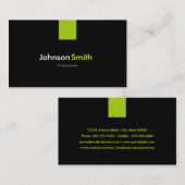 Programmierer Modernes Minzgrün Visitenkarte (Vorne/Hinten)