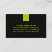 Programmierer Modernes Minzgrün Visitenkarte (Rückseite)