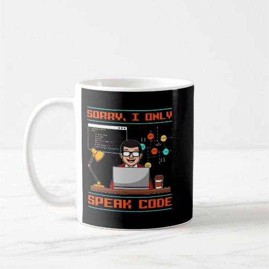 Programmierer-Nerd C für Entwickler-Software Kaffeetasse (Links)