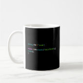 Programmierer Nerd Computerwissenschaftsprogrammie Kaffeetasse (Links)