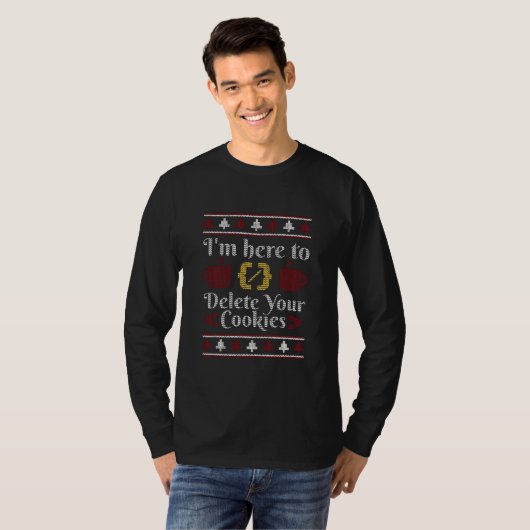 Programmierer Nerd Geek Coder Weihnachts Ugly Swea T-Shirt (Vorne ganz)