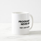 Programmierer nie Die Kaffeetasse (VorderseiteRechts)
